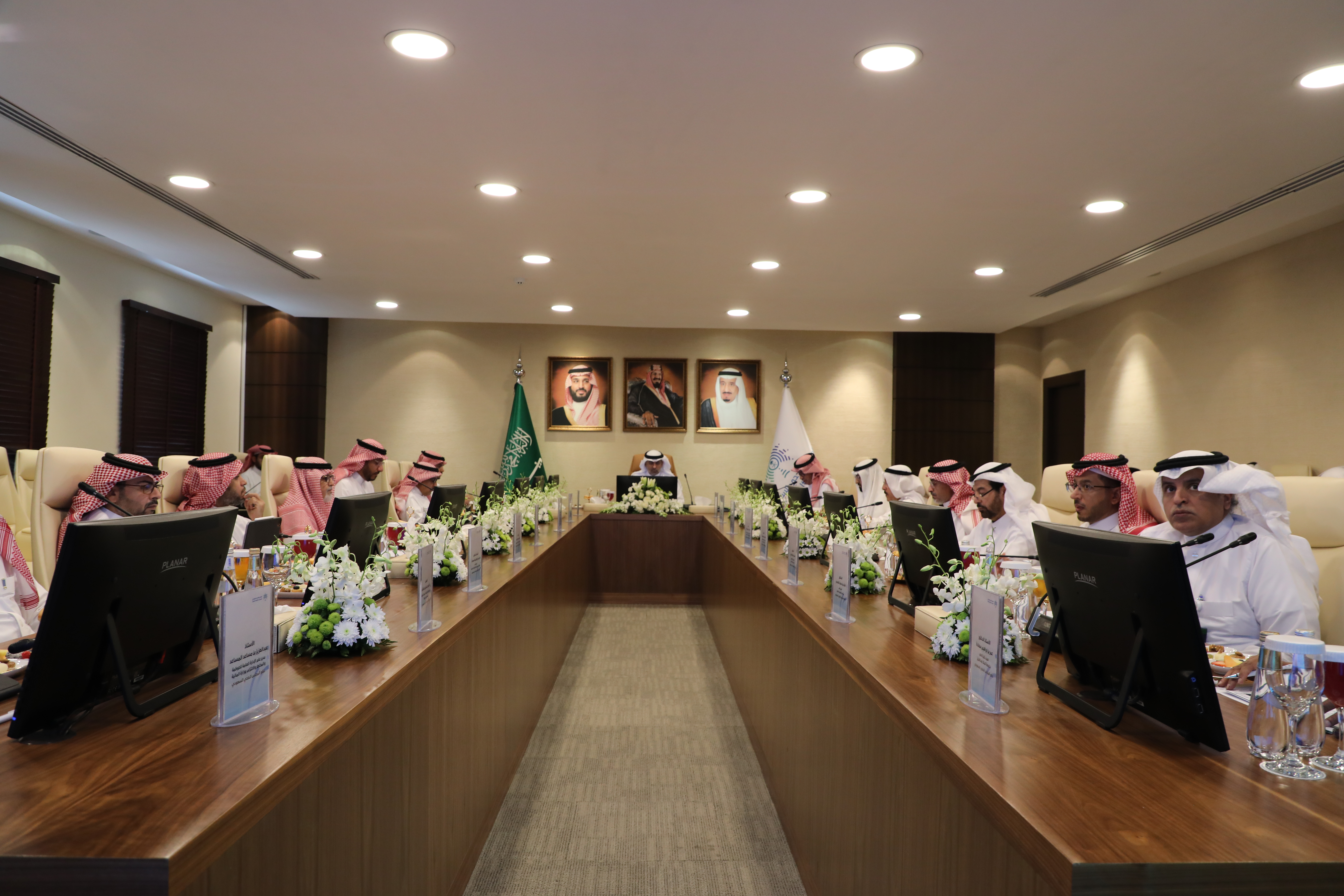 جانب من اجتماع المجلس الصحي السعودي الـ 107